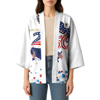 250 Years of American Freedom Kimono Flag Bald Eagle and Map