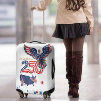 250 Years of American Freedom Luggage Cover Flag Bald Eagle and Map