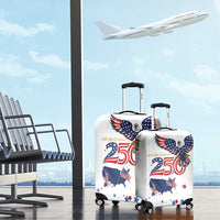 250 Years of American Freedom Luggage Cover Flag Bald Eagle and Map