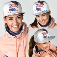 250 Years of American Freedom Mesh Trucker Cap Flag Bald Eagle and Map