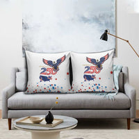 250 Years of American Freedom Pillow Cover Flag Bald Eagle and Map