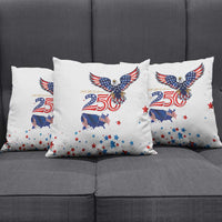 250 Years of American Freedom Pillow Cover Flag Bald Eagle and Map