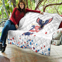 250 Years of American Freedom Quilt Flag Bald Eagle and Map