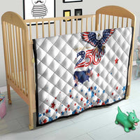 250 Years of American Freedom Quilt Flag Bald Eagle and Map
