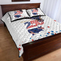 250 Years of American Freedom Quilt Bed Set Flag Bald Eagle and Map