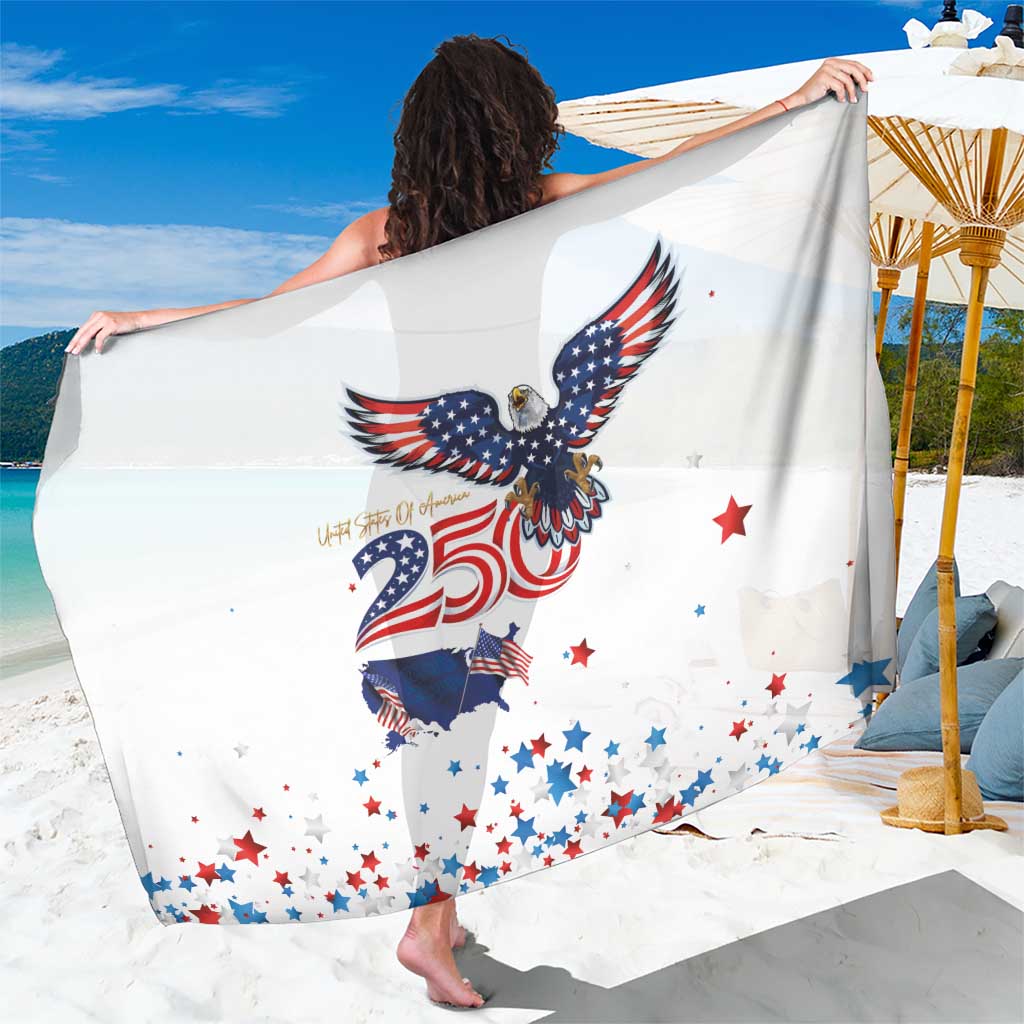 250 Years of American Freedom Sarong Flag Bald Eagle and Map