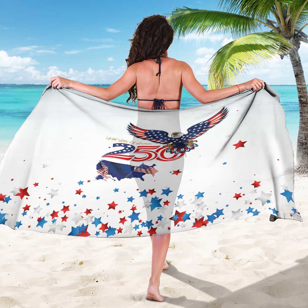250 Years of American Freedom Sarong Flag Bald Eagle and Map