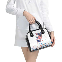 250 Years of American Freedom Shoulder Handbag Flag Bald Eagle and Map