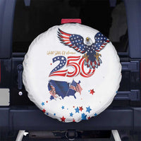 250 Years of American Freedom Spare Tire Cover Flag Bald Eagle and Map
