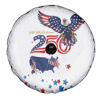 250 Years of American Freedom Spare Tire Cover Flag Bald Eagle and Map
