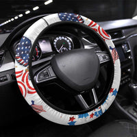 250 Years of American Freedom Steering Wheel Cover Flag Bald Eagle and Map