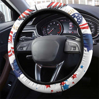 250 Years of American Freedom Steering Wheel Cover Flag Bald Eagle and Map
