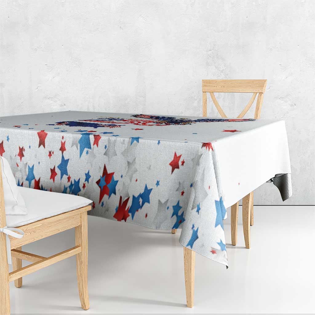 250 Years of American Freedom Tablecloth Flag Bald Eagle and Map