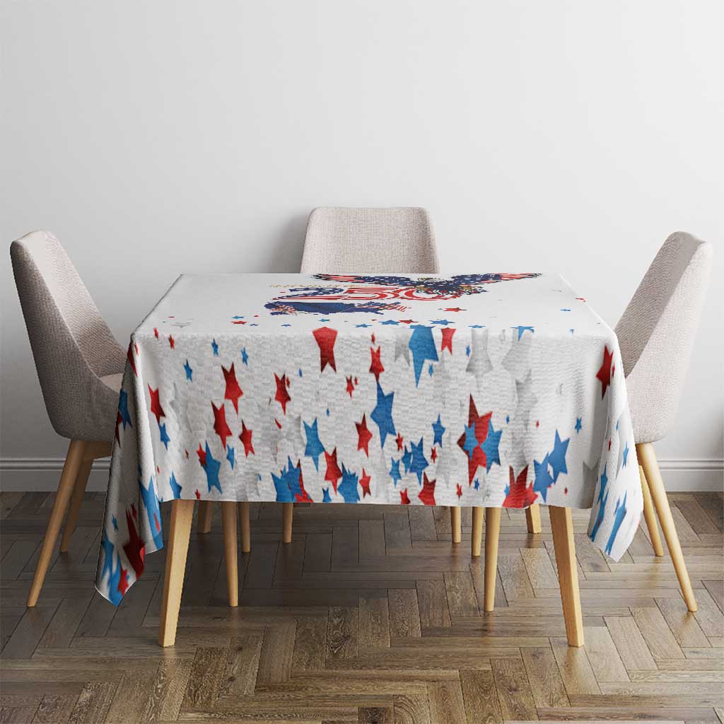250 Years of American Freedom Tablecloth Flag Bald Eagle and Map