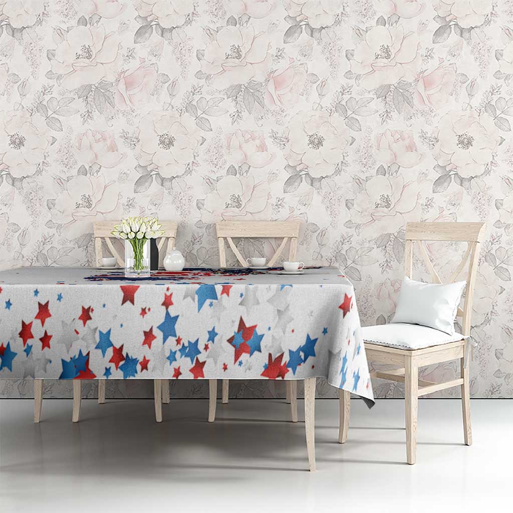 250 Years of American Freedom Tablecloth Flag Bald Eagle and Map