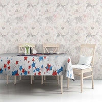 250 Years of American Freedom Tablecloth Flag Bald Eagle and Map