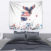250 Years of American Freedom Tapestry Flag Bald Eagle and Map