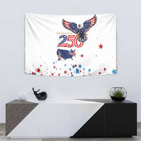 250 Years of American Freedom Tapestry Flag Bald Eagle and Map