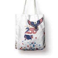 250 Years of American Freedom Tote Bag Flag Bald Eagle and Map