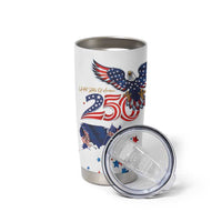 250 Years of American Freedom Tumbler Cup Flag Bald Eagle and Map