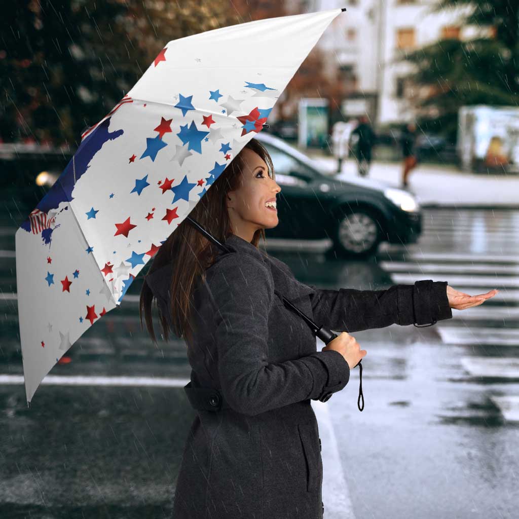 250 Years of American Freedom Umbrella Flag Bald Eagle and Map