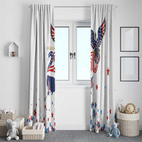 250 Years of American Freedom Window Curtain Flag Bald Eagle and Map