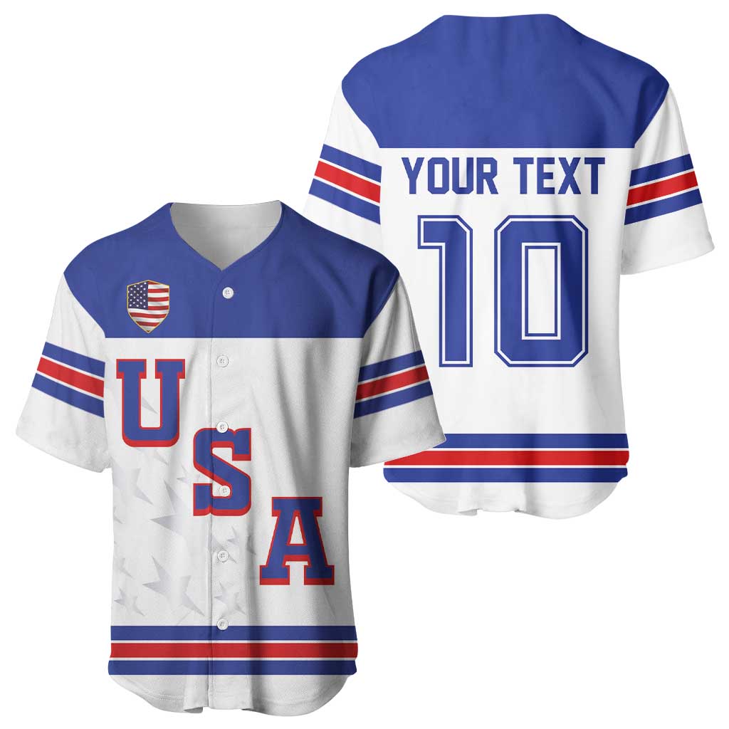 USA Ice Hockey Custom Baseball Jersey Sporty Style