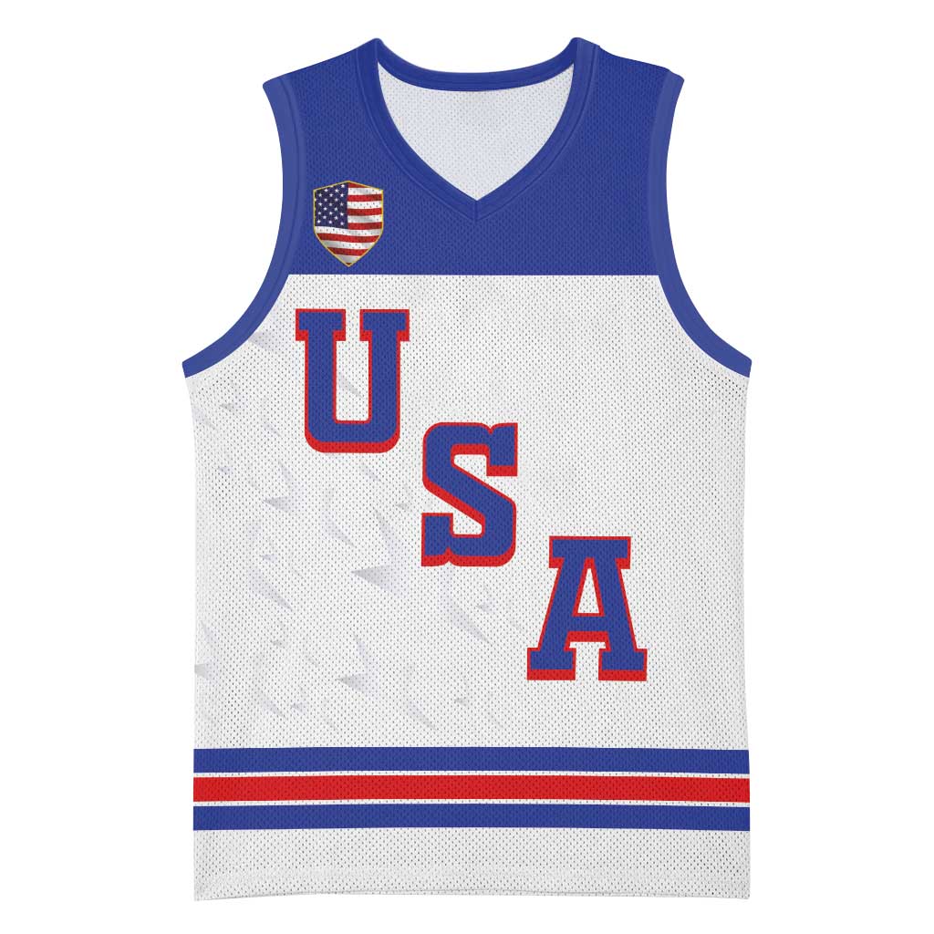 USA Ice Hockey Custom Basketball Jersey Sporty Style
