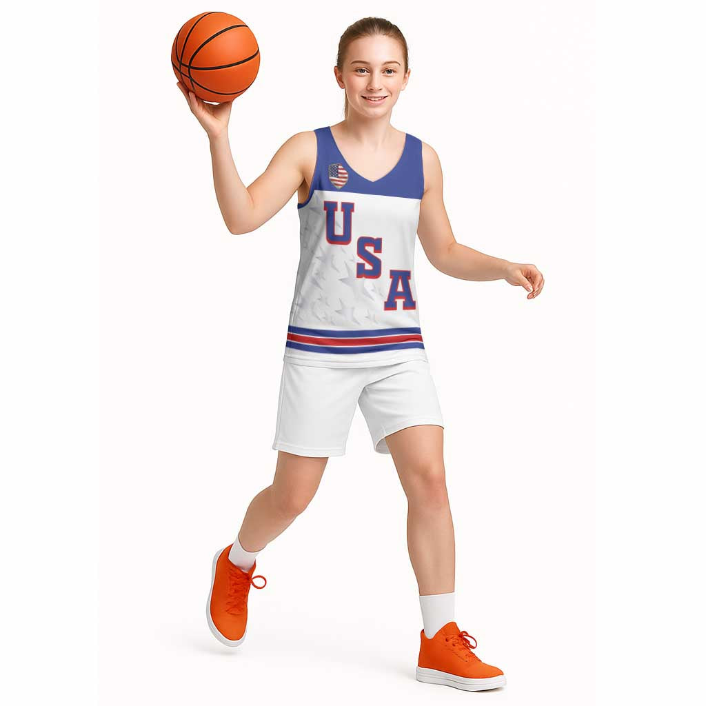 USA Ice Hockey Custom Basketball Jersey Sporty Style