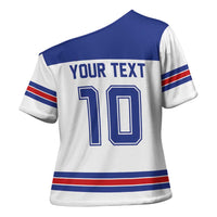 USA Ice Hockey Custom Cross Shoulder Shirt Sporty Style