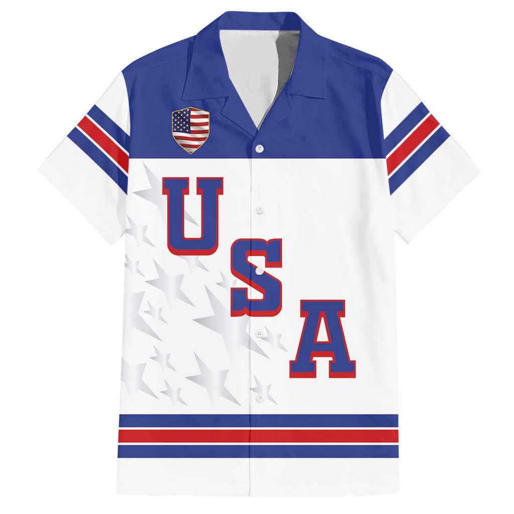 USA Ice Hockey Custom Hawaiian Shirt Sporty Style