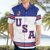 USA Ice Hockey Custom Hawaiian Shirt Sporty Style