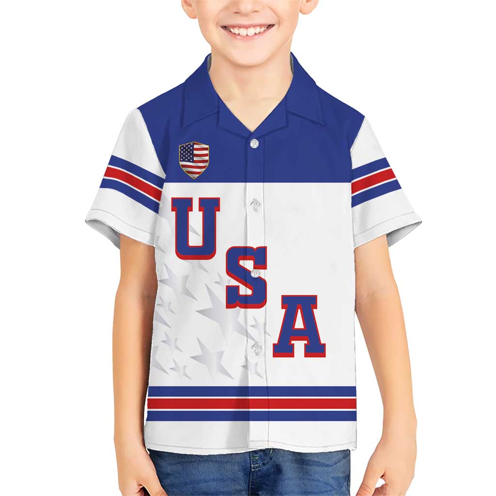 USA Ice Hockey Custom Kid Hawaiian Shirt Sporty Style