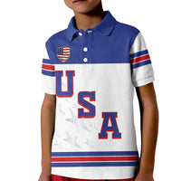 USA Ice Hockey Custom Kid Polo Shirt Sporty Style