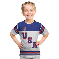 USA Ice Hockey Custom Kid T Shirt Sporty Style