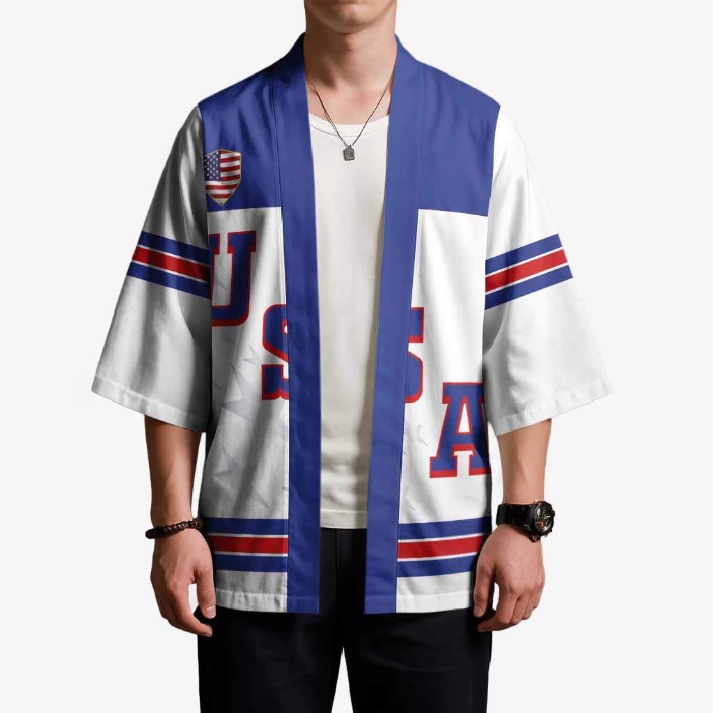 USA Ice Hockey Custom Kimono Sporty Style