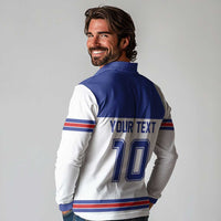 USA Ice Hockey Custom Long Sleeve Polo Shirt Sporty Style