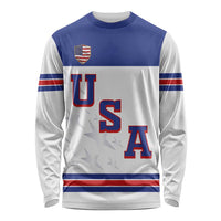 USA Ice Hockey Custom Long Sleeve Shirt Sporty Style