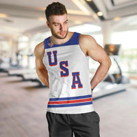 USA Ice Hockey Custom Men Tank Top Sporty Style