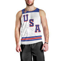 USA Ice Hockey Custom Men Tank Top Sporty Style