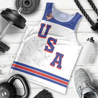 USA Ice Hockey Custom Men Tank Top Sporty Style