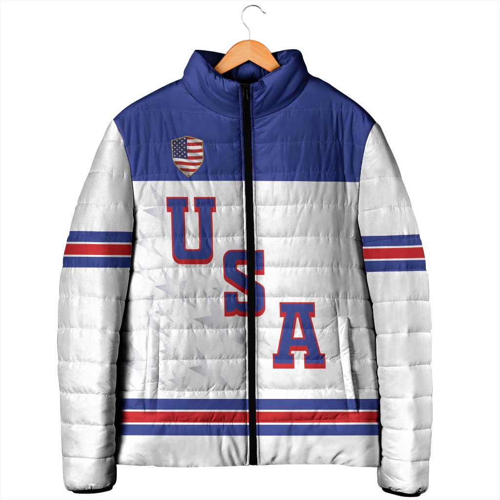 USA Ice Hockey Custom Padded Jacket Sporty Style