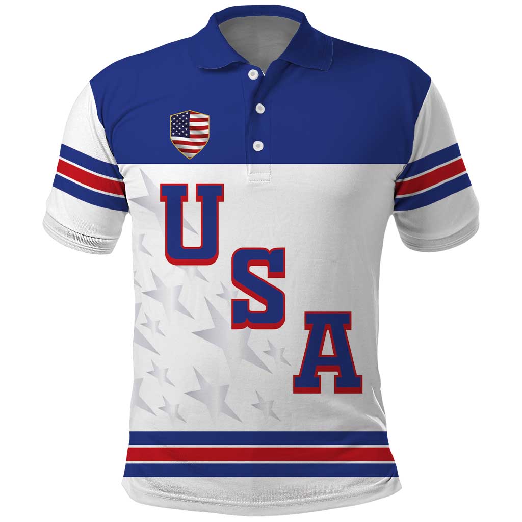 USA Ice Hockey Custom Polo Shirt Sporty Style