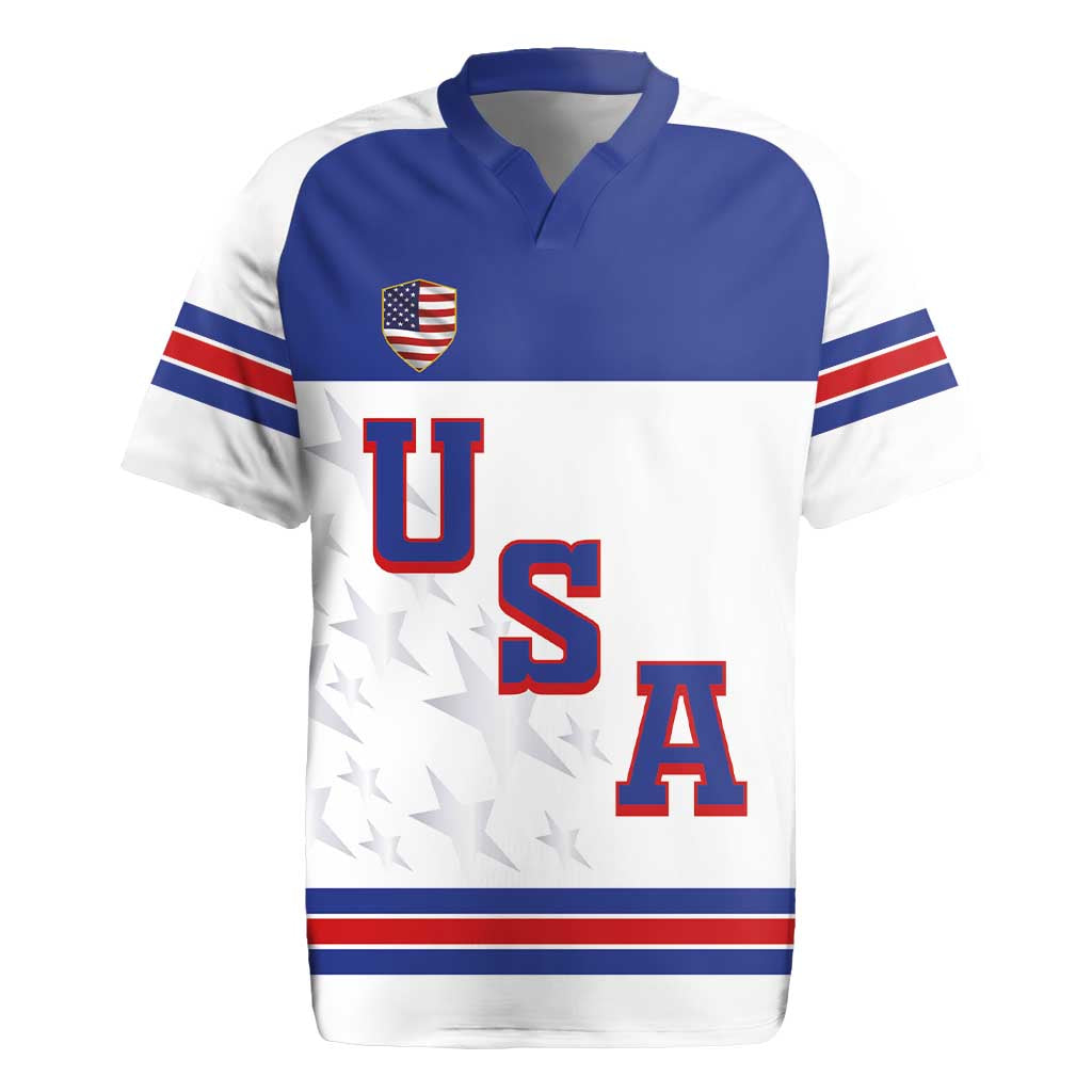 USA Ice Hockey Custom Rugby Jersey Sporty Style