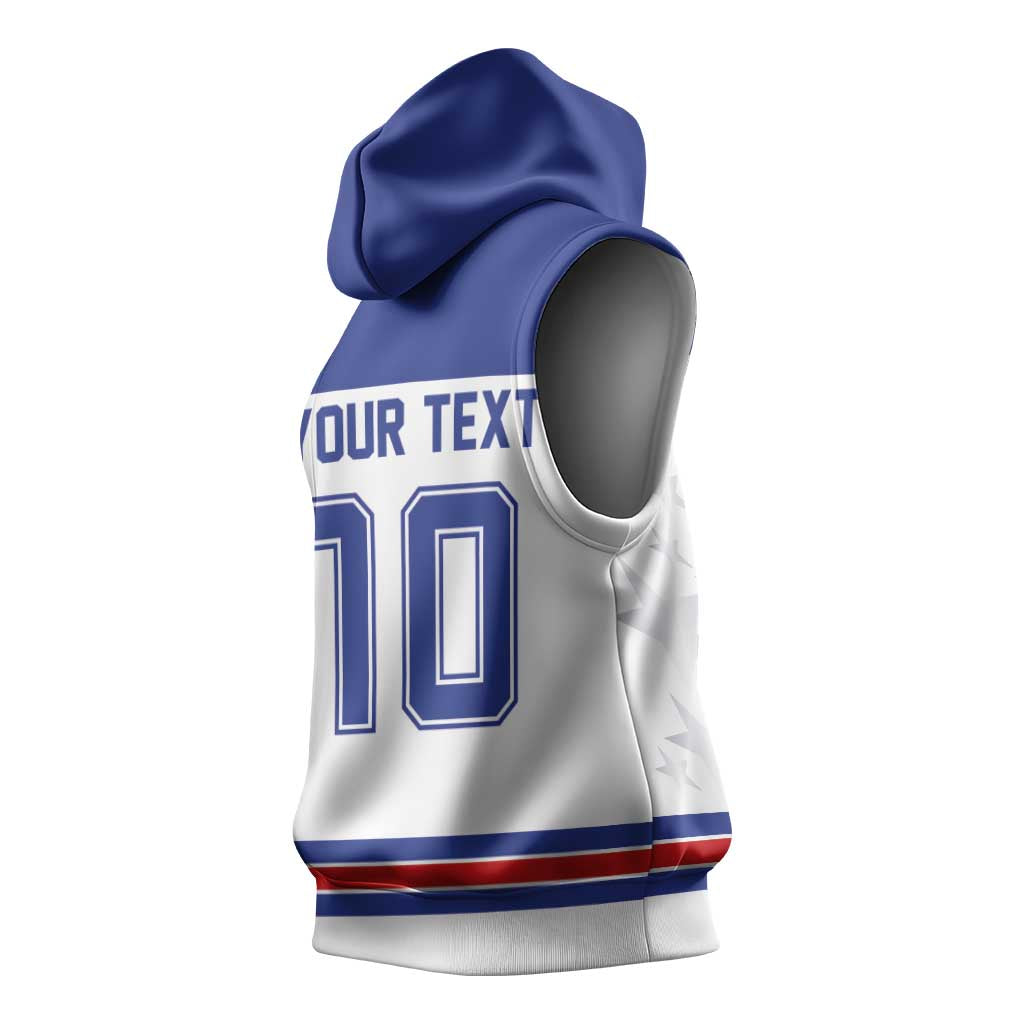 USA Ice Hockey Custom Sleeveless Hoodie Sporty Style