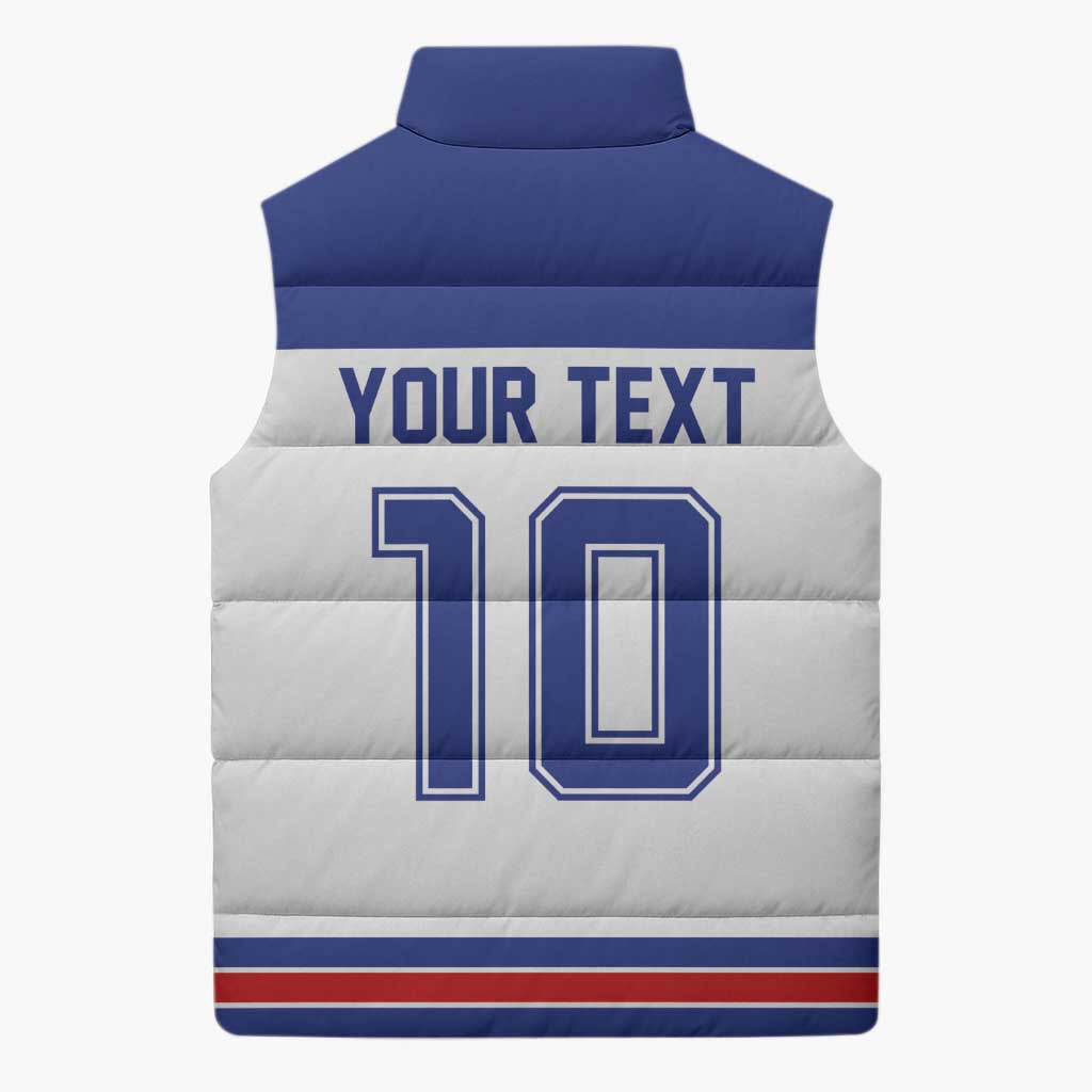 USA Ice Hockey Custom Sleeveless Puffer Jacket Sporty Style