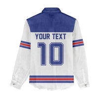 USA Ice Hockey Custom Women Casual Shirt Sporty Style
