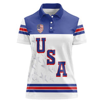 USA Ice Hockey Custom Women Polo Shirt Sporty Style