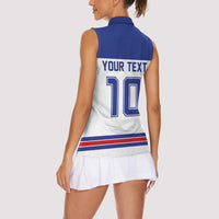 USA Ice Hockey Custom Women Sleeveless Polo Shirt Sporty Style