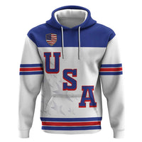 USA Ice Hockey Custom Zip Hoodie Sporty Style
